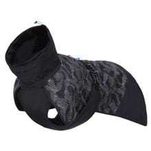Black Icepeak Strike Raincoat for dogs with reflective details and adjustable fit