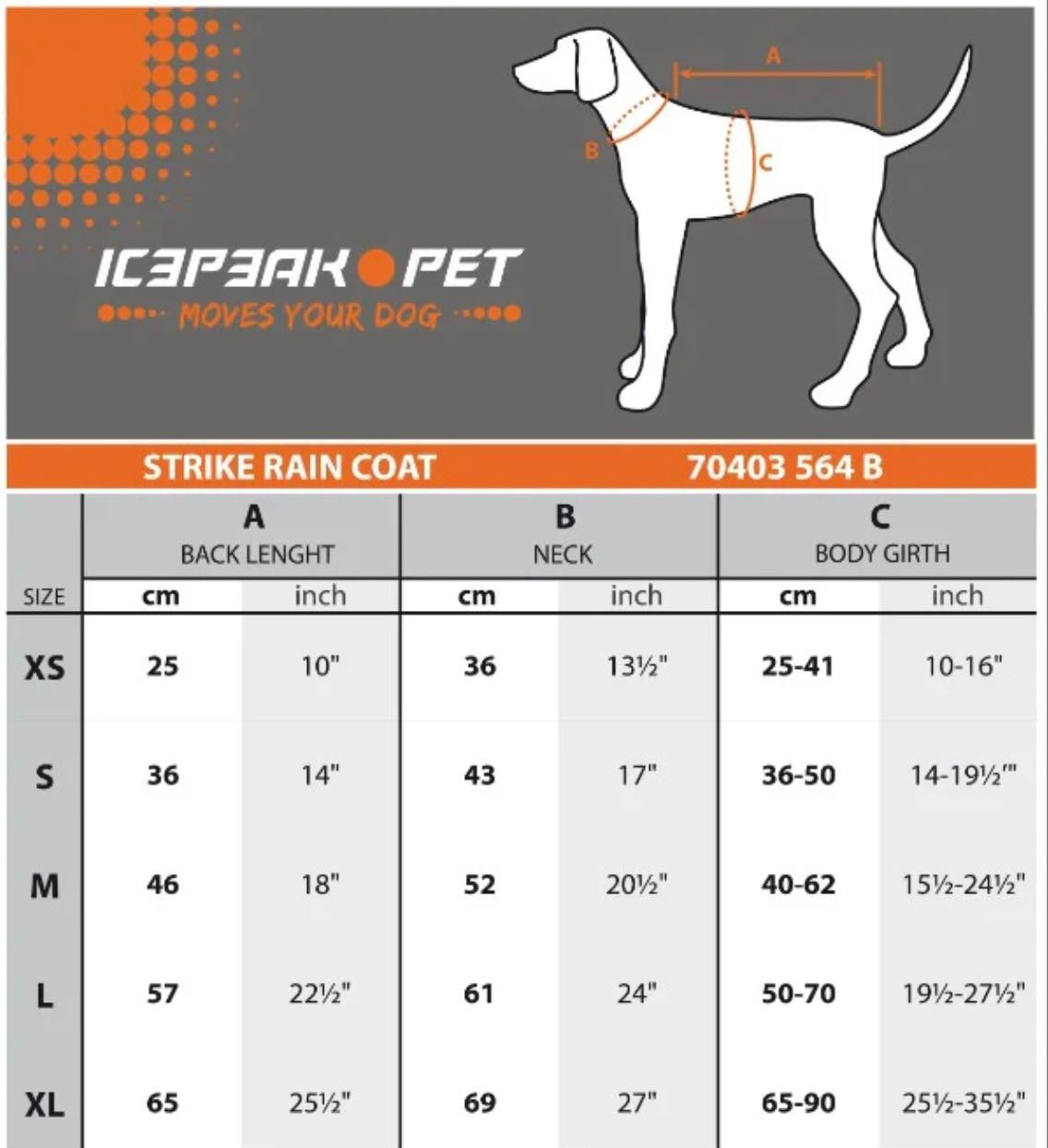  Icepeak Strike Raincoat | 5 Colours   Pets Own Us
