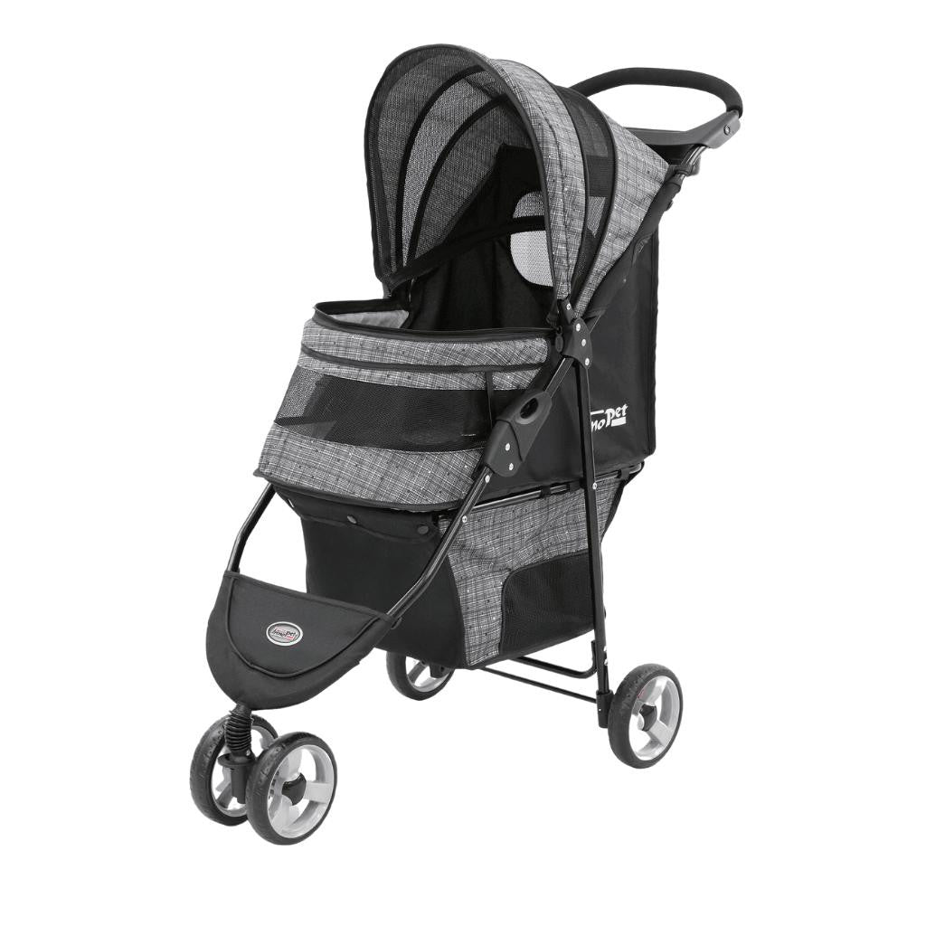 Innopet® Avenue Dog & Cat Pram With Rain Cover | Blended Grey  IPS-033/BG Pets Own Us