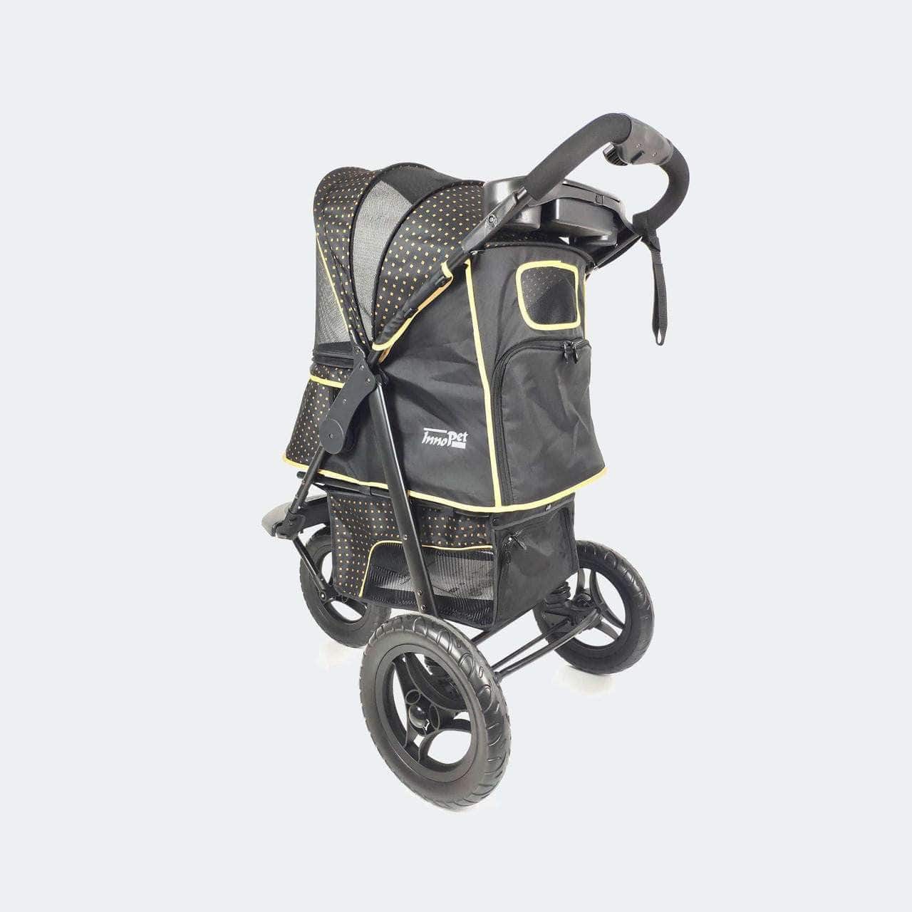 InnoPet Adventure Dog Stroller with all-terrain wheels and spacious cushioned cabin for small to medium dogs