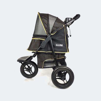 InnoPet Adventure Dog Stroller with all-terrain wheels and ventilated mesh panels for small to medium dogs