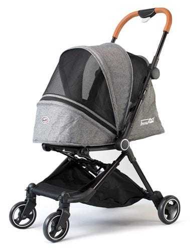 Innopet City Buggy lightweight pet stroller with swivel wheels and mesh cabin for small breeds