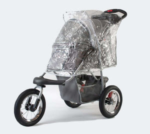 Transparent InnoPet Dog Pram Rain Cover protecting Comfort EFA & AIR ECO stroller from rain and wind