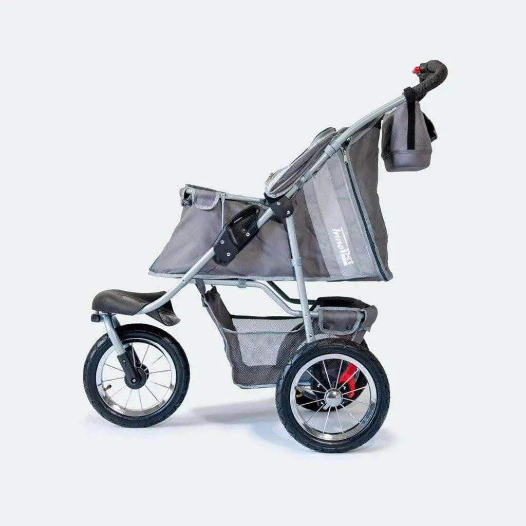 Innopet Comfort AIR ECO dog stroller with air-filled tires and mesh ventilation on all terrains