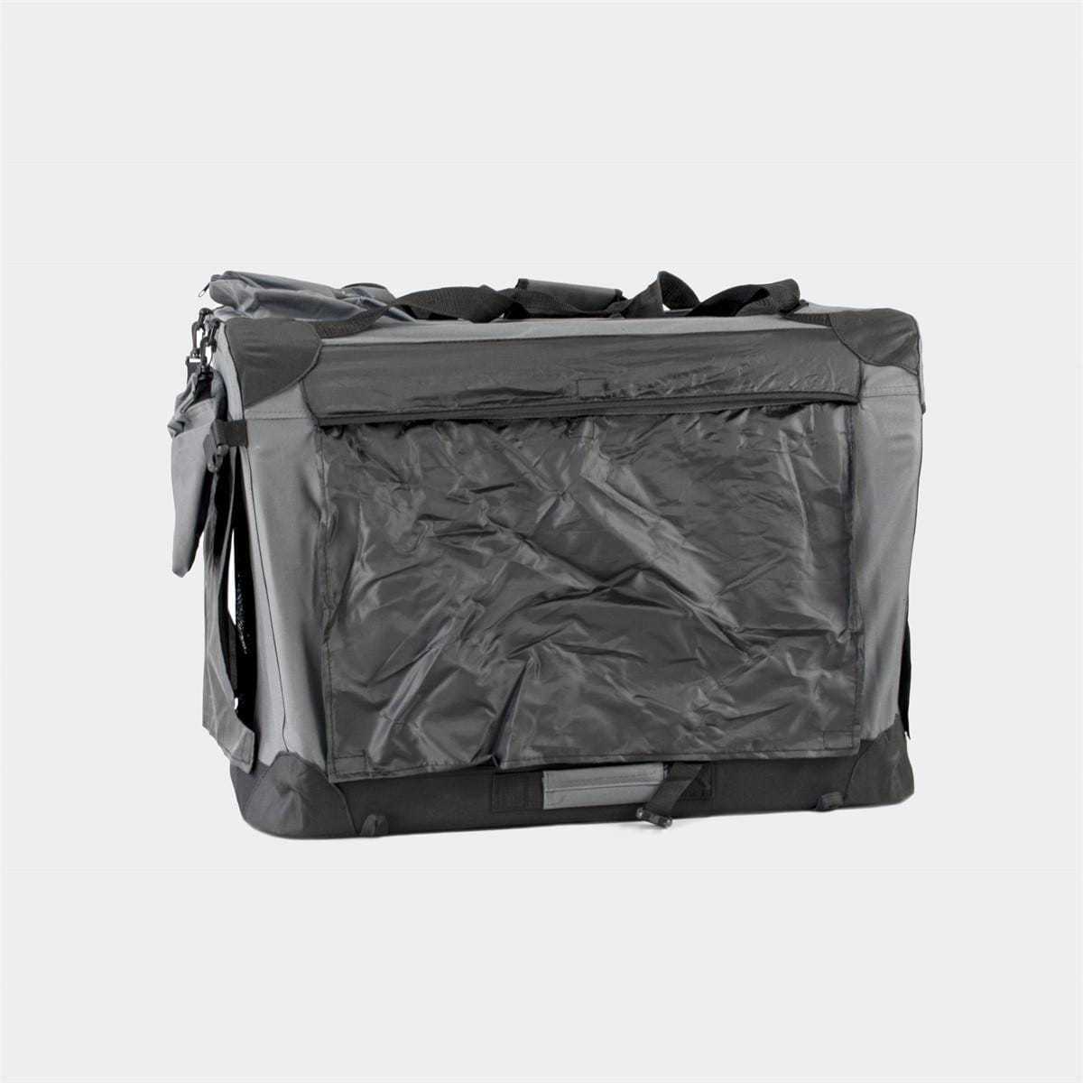 InnoPet Folding Fabric Travel Pet Crate with soft sheepskin cushion and secure folding structure for small pets