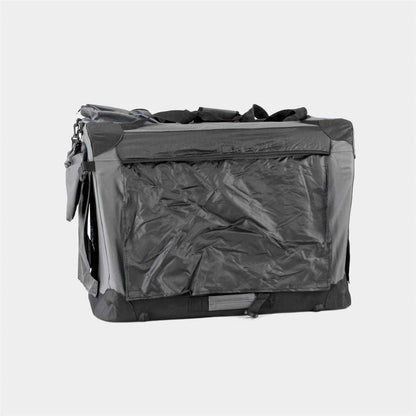 InnoPet Folding Fabric Travel Pet Crate with soft sheepskin cushion and secure folding structure for small pets