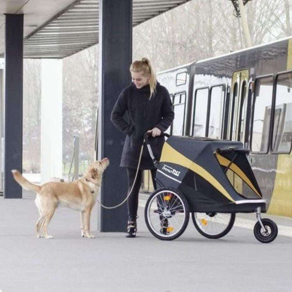 InnoPet Hercules Dog Pram 2.0 large dog stroller with rain cover and pneumatic tires