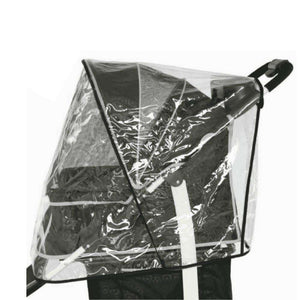 Transparent InnoPet Rain Cover protecting Adventure, Allure, Monaco, and Avenue strollers from rain and wind