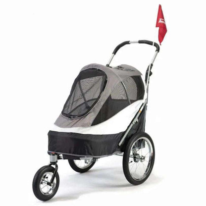 InnoPet Sporty Deluxe dog pram and bike trailer with large air-filled tires and free rain cover