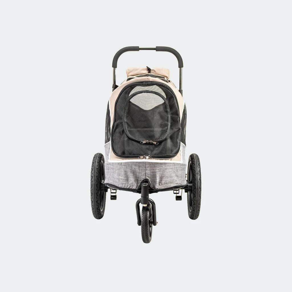 Innopet Sporty Evolution V2.0 dog pram and bike trailer with rain cover and rust-free puncture-proof wheels
