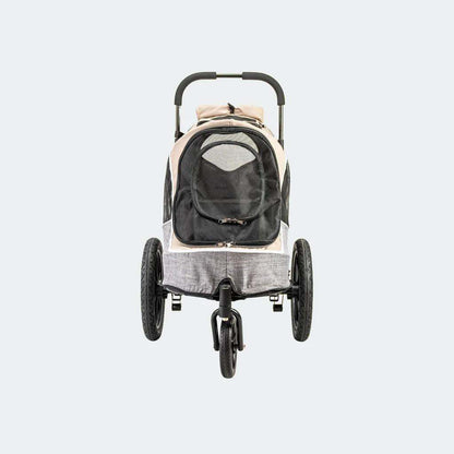Innopet Sporty Evolution V2.0 dog pram and bike trailer with rain cover and rust-free puncture-proof wheels