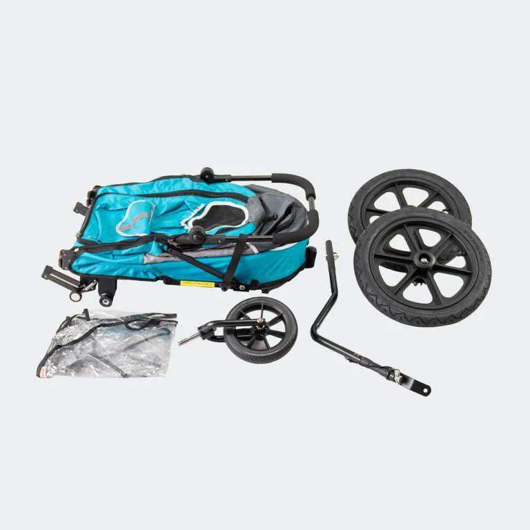 Innopet Sporty Evolution V2.0 dog pram and bike trailer with rain cover and rust-free wheels