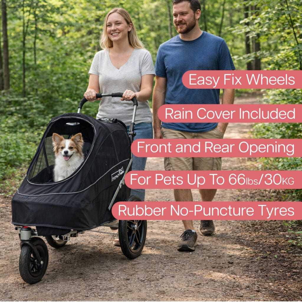 InnoPet Sporty EVR all-terrain pet stroller for active dog and cat owners