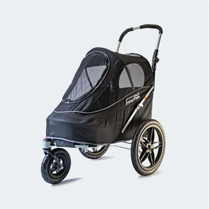 InnoPet Sporty EVR all-terrain pet stroller for small to medium dogs and cats with bike trailer conversion and breathable design