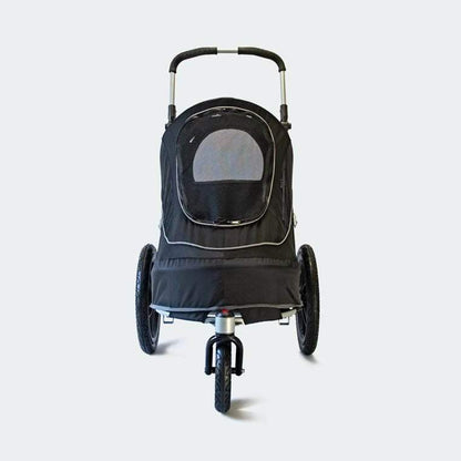 InnoPet Sporty EVR all-terrain pet stroller for small to medium dogs and cats with bike trailer conversion and breathable design