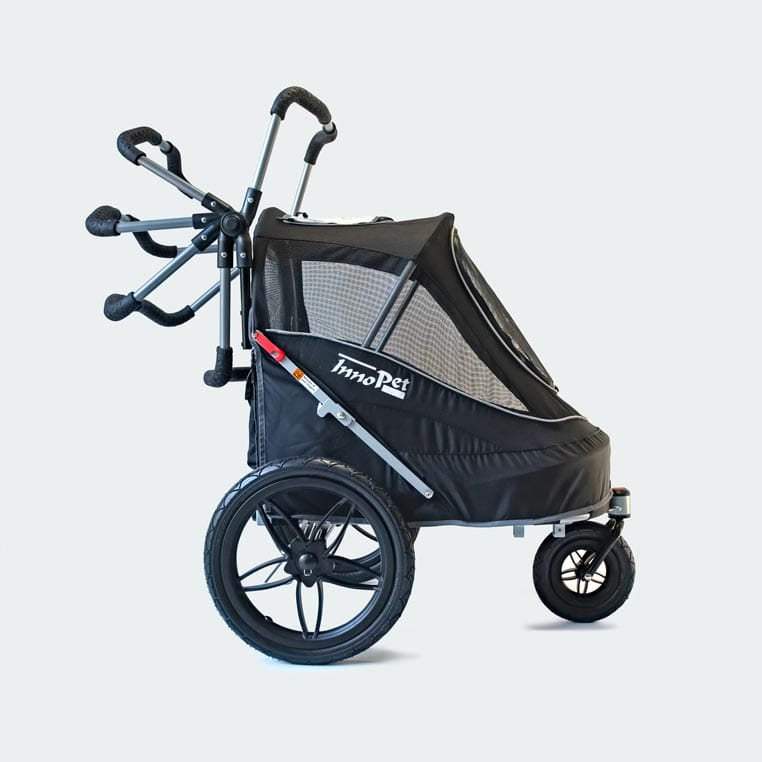 InnoPet Sporty EVR all-terrain pet stroller for active lifestyles with bike trailer conversion and puncture-free wheels