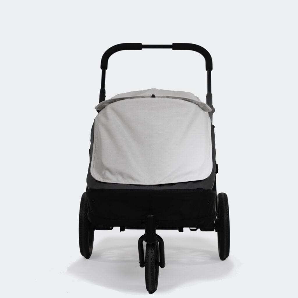 Innopet Noah Pet Stroller in two colors, lightweight and foldable for small to medium pets with breathable mesh panels and spacious cabin