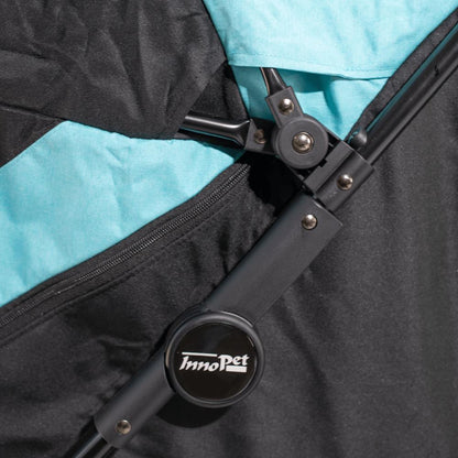 Innopet® Mamut XLarge Dog Pram >50kgs | Blue/Black | Free Rain Cover  IPS-038/OB Pets Own Us