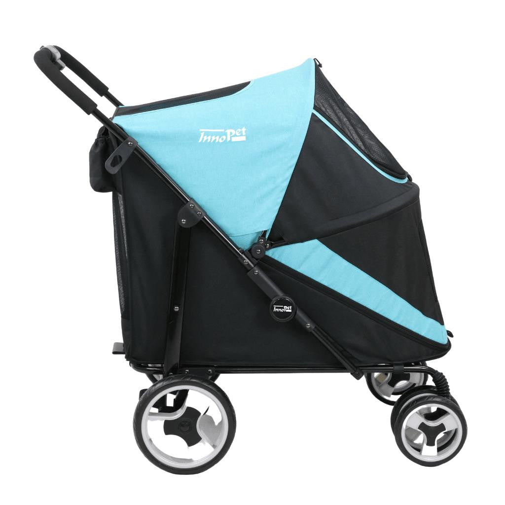 Innopet® Mamut XLarge Dog Pram >50kgs | Blue/Black | Free Rain Cover  IPS-038/OB Pets Own Us