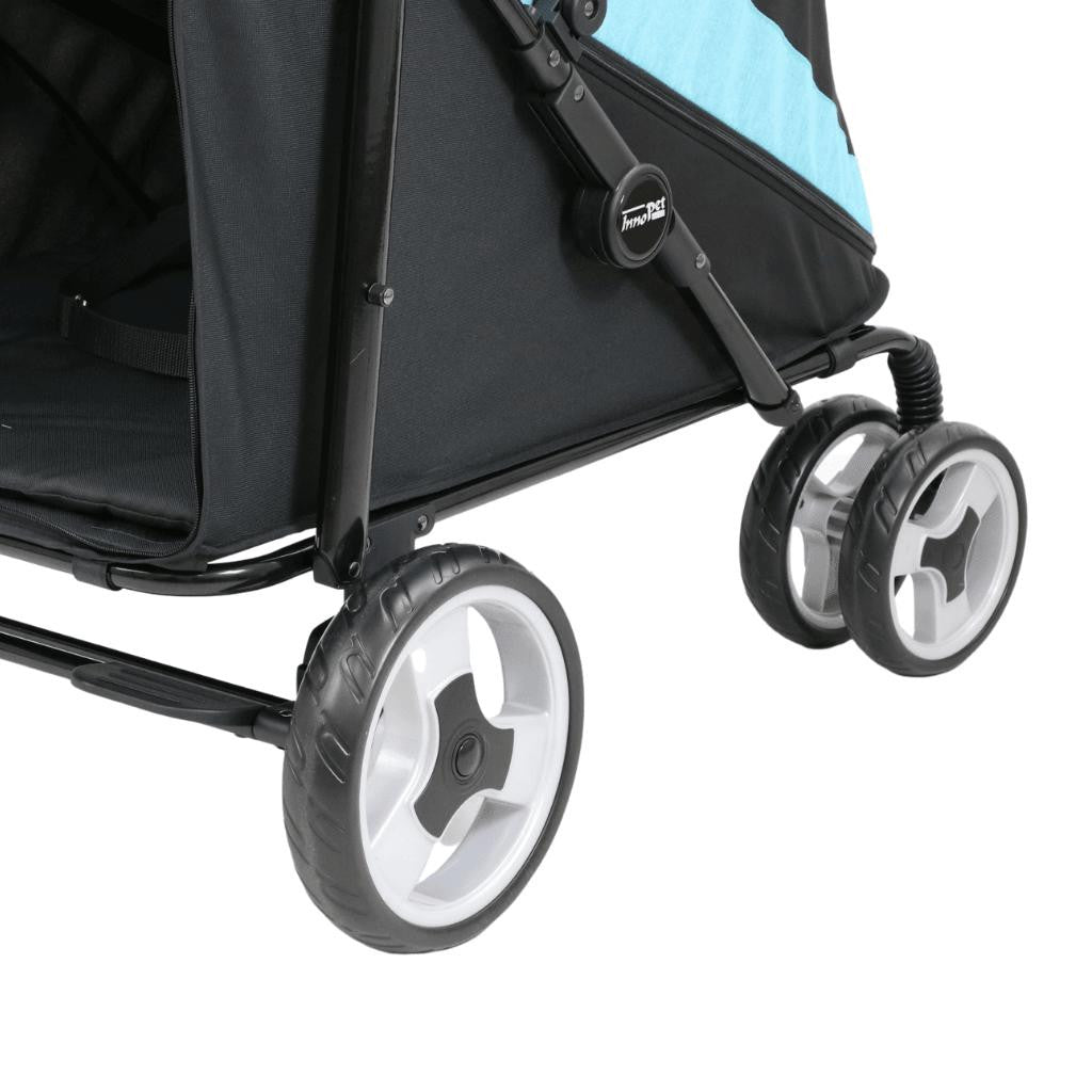 Innopet® Mamut XLarge Dog Pram >50kgs | Blue/Black | Free Rain Cover  IPS-038/OB Pets Own Us