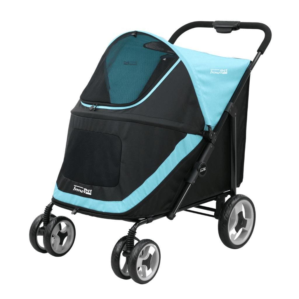Innopet® Mamut XLarge Dog Pram >50kgs | Blue/Black | Free Rain Cover  IPS-038/OB Pets Own Us