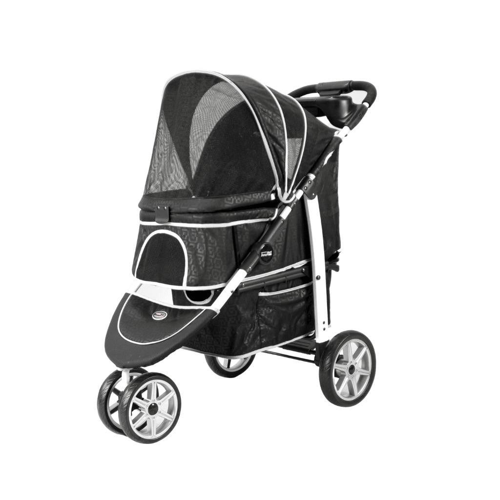 Innopet® Monaco Dog & Cat Pram With Rain Cover | Black  IPS-035/B Pets Own Us
