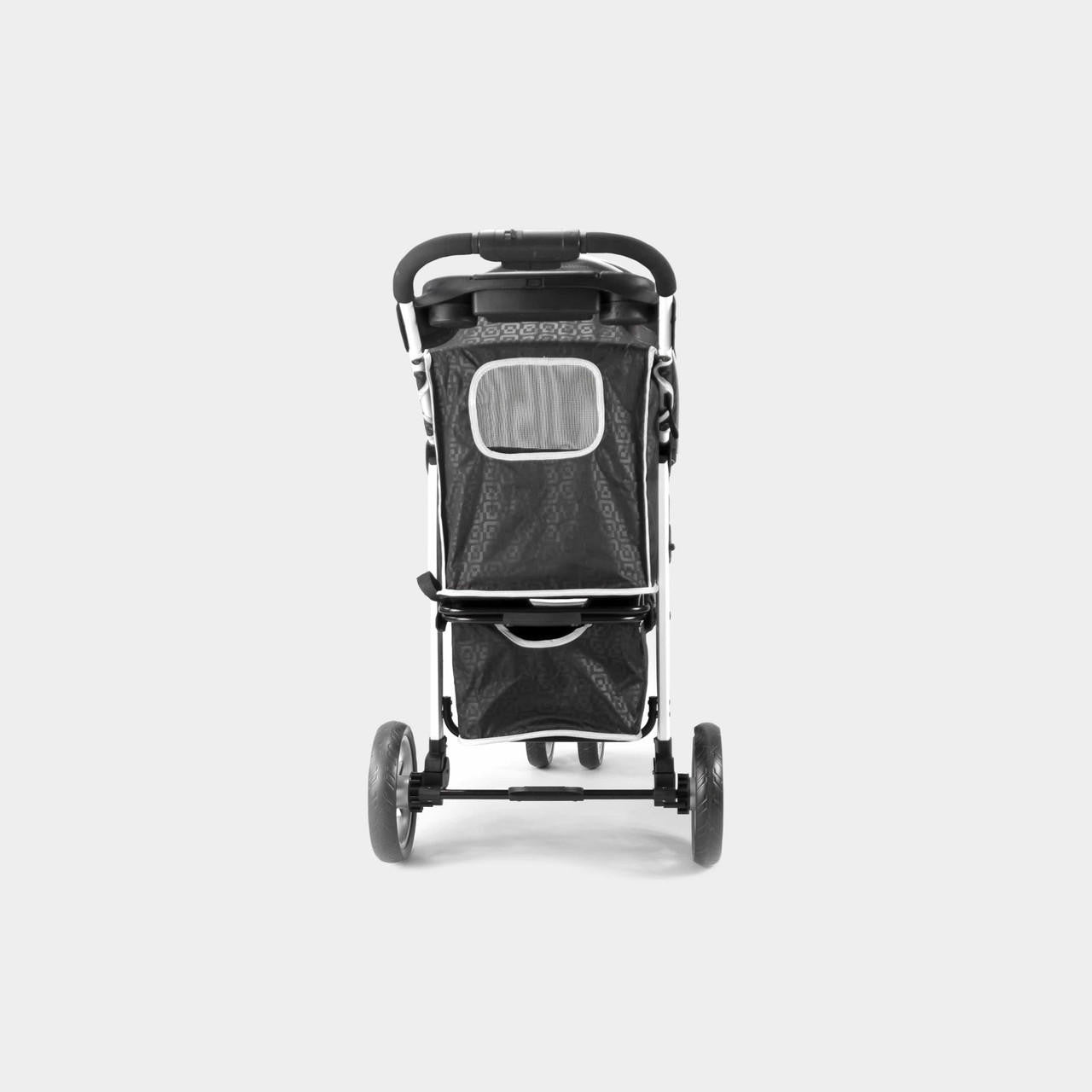 Innopet® Monaco Dog & Cat Pram With Rain Cover | Black  IPS-035/B Pets Own Us