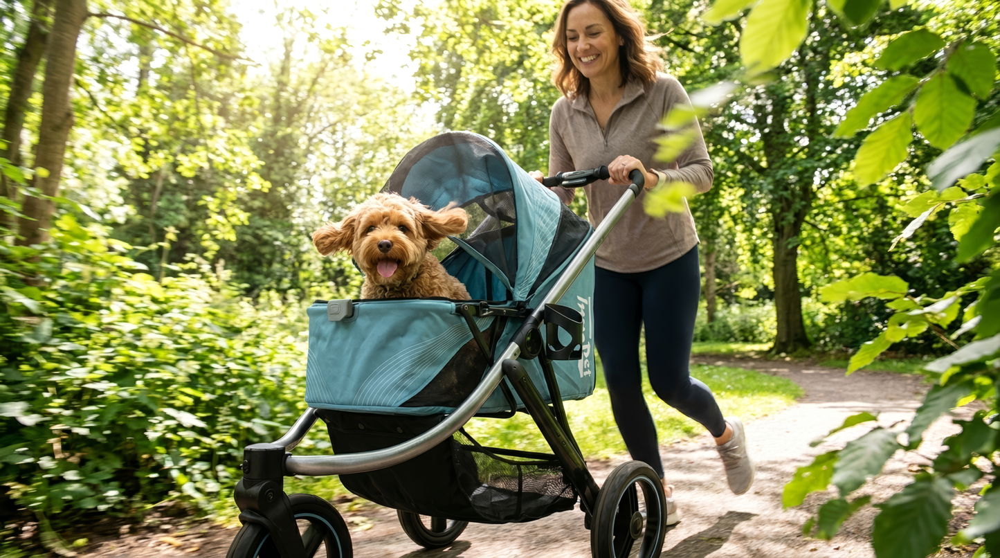 InnoPet Premium Comfort | All-Terrain Dog & Pet Stroller | Pets up to 25kg | 2 Colours