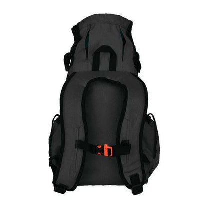 K9 Sports Sack Air 2 dog backpack in grey designed for small to medium dogs with ventilated mesh and adjustable straps