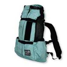 K9 Sports Sack Air 2 dog backpack in grey with adjustable straps and ventilated mesh panels for small to medium dogs