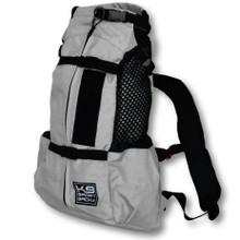 K9 Sports Sack Air 2 dog backpack in grey with mesh panels for small to medium dogs