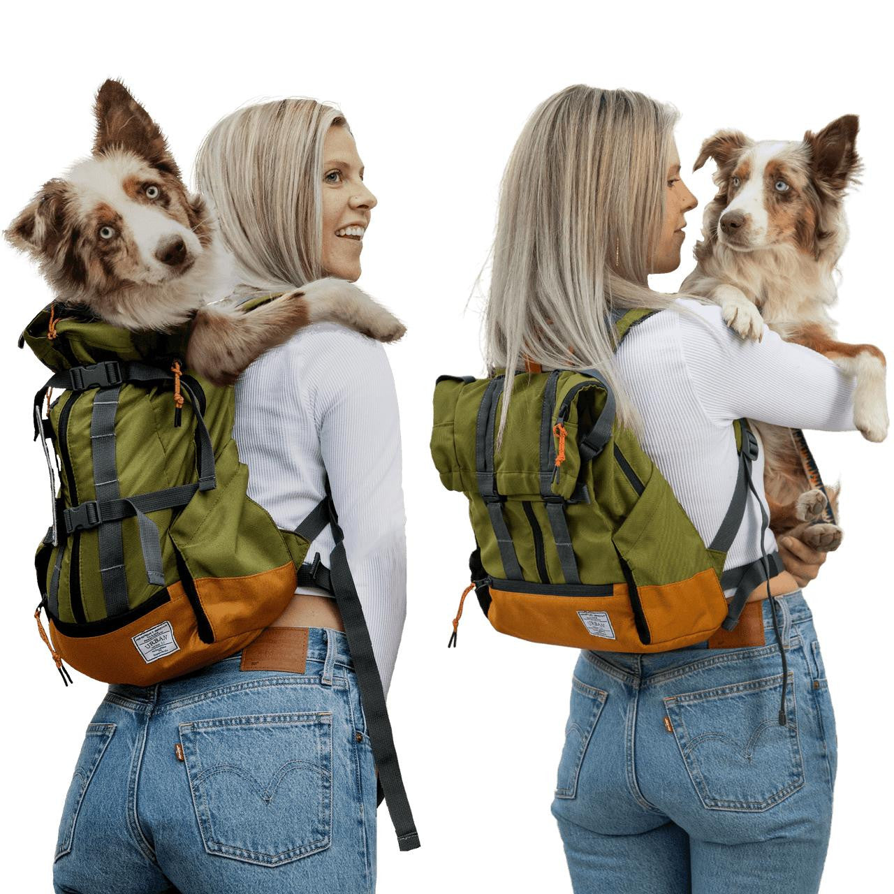 K9 Sports Sack | Urban 3 Dog Backpack | 4 Sizes | Leafy Green   Pets Own Us