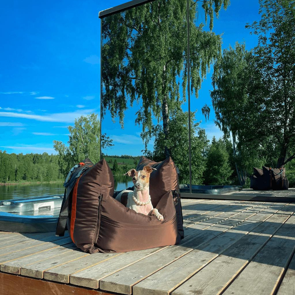  Luther Bennett Travel Dog Pod 2.0 | Dog Car Seat | With ISOFIX | Coffee  LB2-COF Pets Own Us