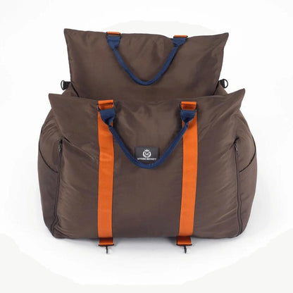  Luther Bennett Travel Dog Pod 2.0 | Dog Car Seat | With ISOFIX | Coffee  LB2-COF Pets Own Us