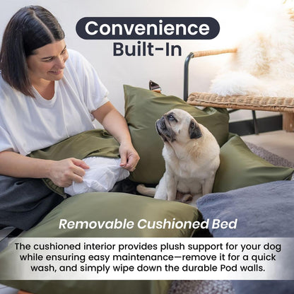  Luther Bennett Travel Dog Pod 2.0 | Dog Car Seat | With ISOFIX | Midnight  LB2-MID Pets Own Us