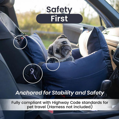  Luther Bennett Travel Dog Pod 2.0 | Dog Car Seat | With ISOFIX |  Olive Green  LB2-OLI Pets Own Us