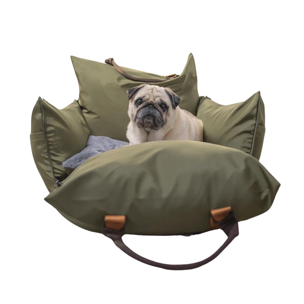  Luther Bennett Travel Dog Pod 2.0 | Dog Car Seat | With ISOFIX |  Olive Green  LB2-OLI Pets Own Us