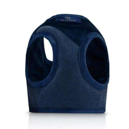 Oh Charlie Allure Harnesses navy blue pet harness for walks and outdoor activities