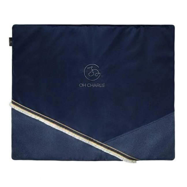 Oh Charlie Allure Travel Mat LUXURY by Oh Charlie - Navy Blue   Pets Own Us