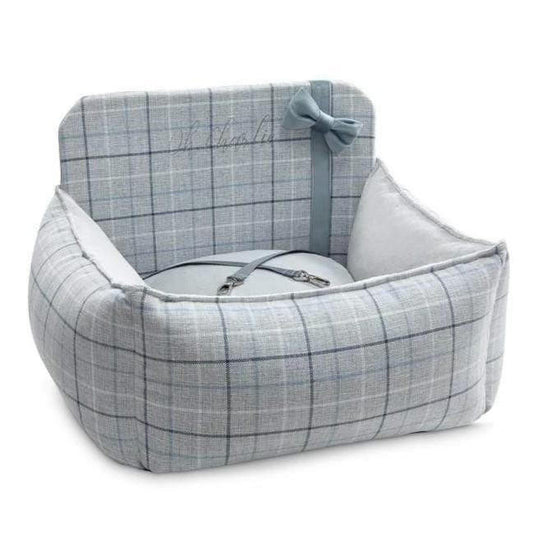 Oh Charlie Charm Blue Dog Car Seat by Oh Charlie - Blue   Pets Own Us