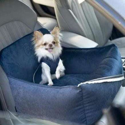 Oh Charlie Dog Car Seat luxury by Oh Charlie - Allure Navy Blue Dog Car Seat luxury by Oh Charlie - Allure Navy Blue | Pets Own Us
