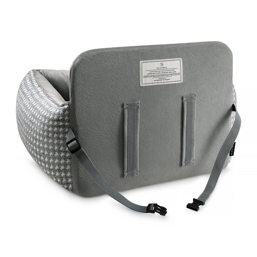 Oh Charlie Finessa Dog Car Seat by Oh Charlie - Pink & Grey   Pets Own Us