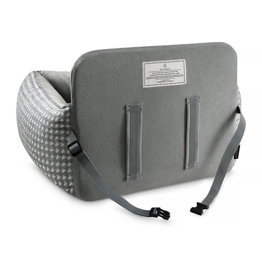 Oh Charlie Finessa Dog Car Seat by Oh Charlie - Pink & Grey Finessa Dog Car Seat by Oh Charlie - Pink & Grey