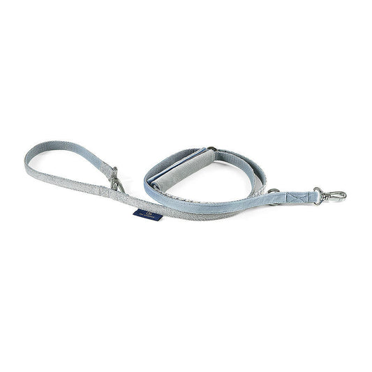 Oh Charlie Finessa Leash by Oh Charlie - Blue & Grey   Pets Own Us