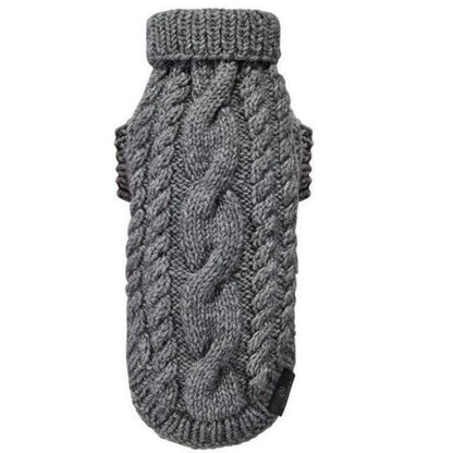 Oh Charlie Knitted Sweater LUXURY Precious by Oh Charlie - Grey   Pets Own Us