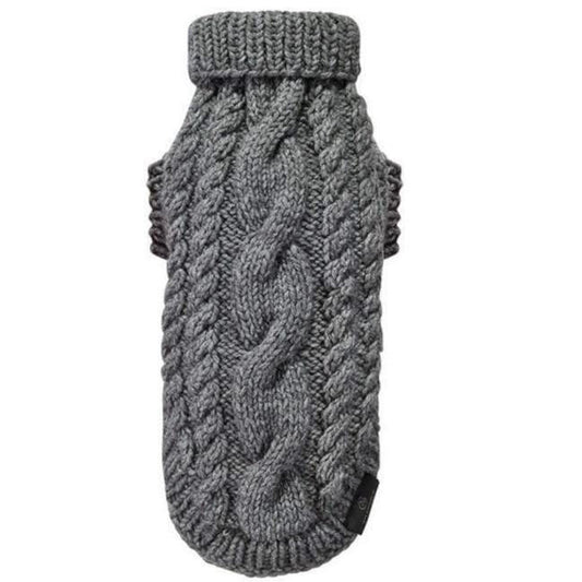 Oh Charlie Knitted Sweater LUXURY Precious by Oh Charlie - Grey   Pets Own Us