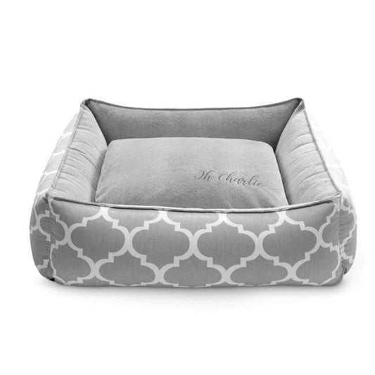 Oh Charlie Marocco  Pet Bed Plus by Oh Charlie - Grey   Pets Own Us