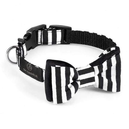 Oh Charlie Mooty Bowtie by Oh Charlie - Black & White   Pets Own Us