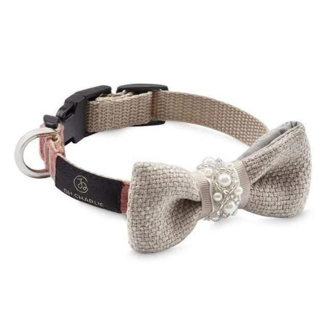 Oh Charlie Pearls Bowtie by Oh Charlie  - 2 Colours   Pets Own Us