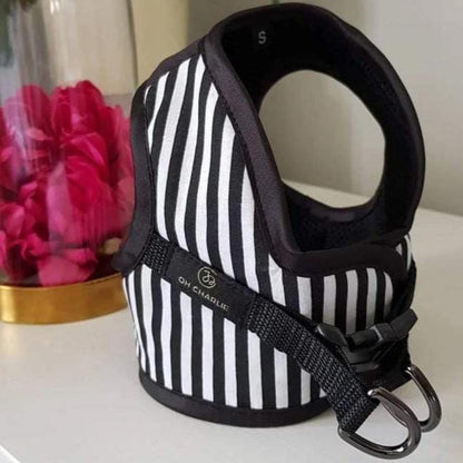 Oh Charlie Royce Harnesses by Oh Charlie - Black & White Stripes Royce Harnesses by Oh Charlie - Black & White Stripes